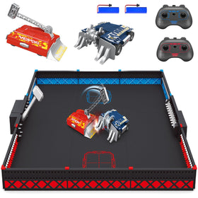 Mostop Battle Robots Arena Set front view for kid-friendly battles