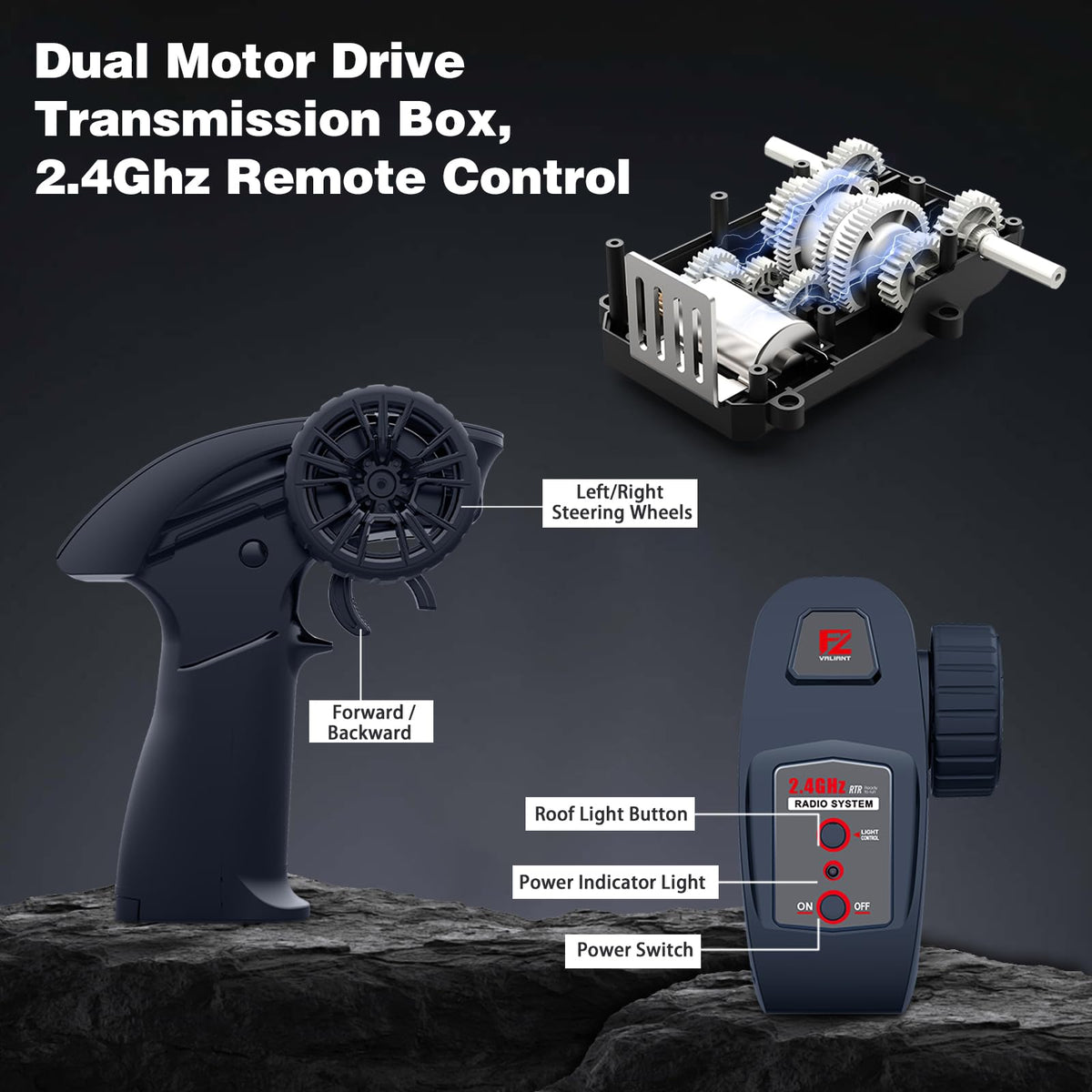 Mostop RC tank dual batteries extend playtime up to 40 minutes