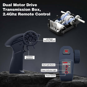 Mostop RC tank dual batteries extend playtime up to 40 minutes