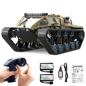 Mostop RC tank with front lights for night play and realism