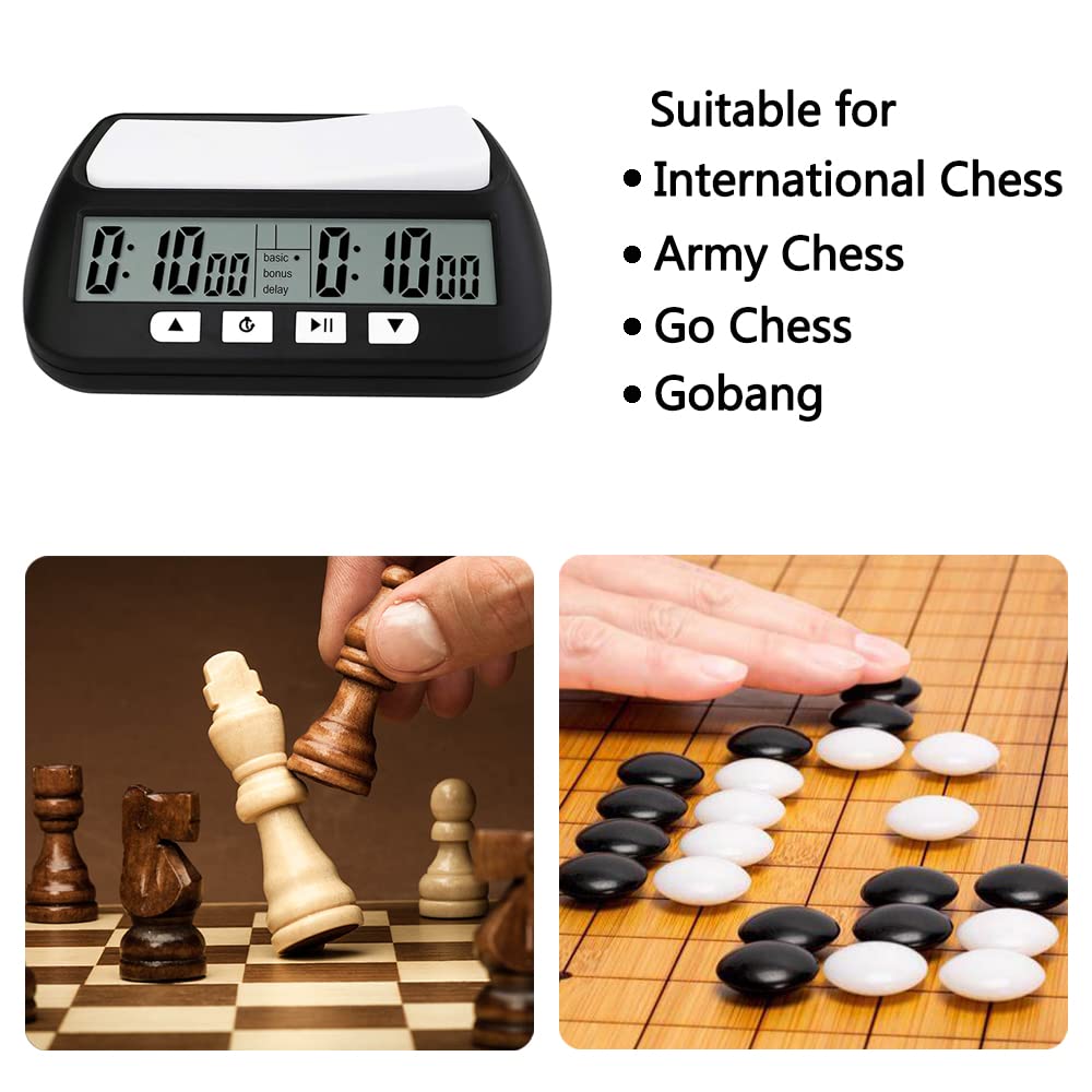MOSTRUST chess timer alarm feature demonstrating optional sound alert.
