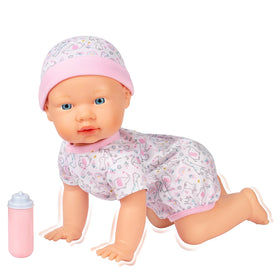 Mother Love doll arms and legs move for dynamic pretend play.