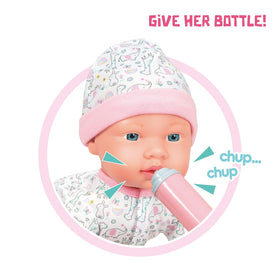 Mother Love doll activates with clap for movement and fun.