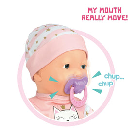 Mother Love realistic eyes and mouth move with subtle baby like expressions