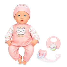 Mother Love talking doll speaks and makes baby sounds for interactive dialogue