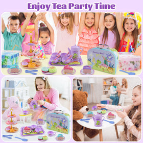 Motiloo dinosaurs tea set teapot invites imaginative pretend tea moments for little hosts.