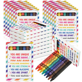MotiMind 24-pack crayons gift boxes for classroom end-of-year gifts