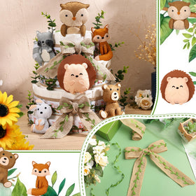 MotiMind green leaf ribbon adds natural accent to party styling