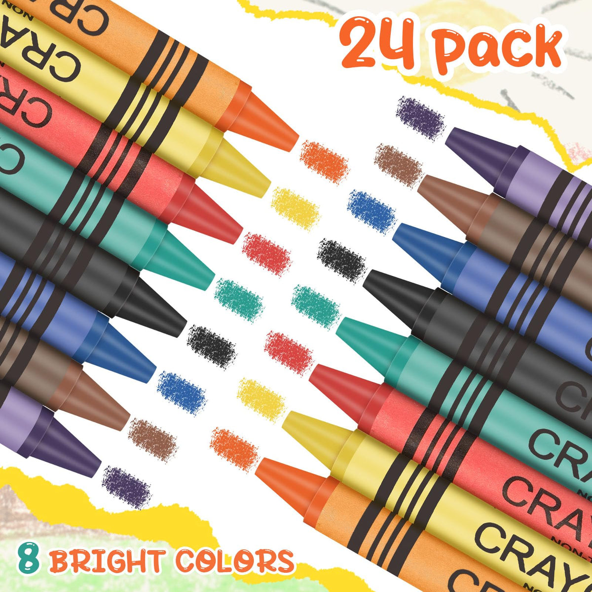 MotiMind preschool crayon pack ready for instant classroom doodling