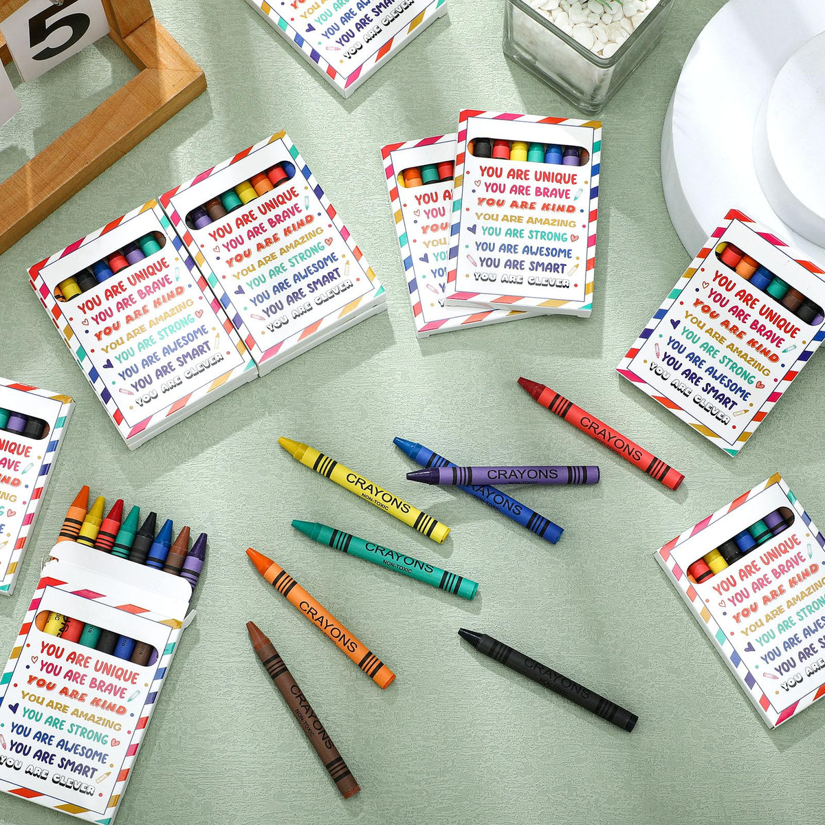 MotiMind easy-open crayons for teachers and kids during activities