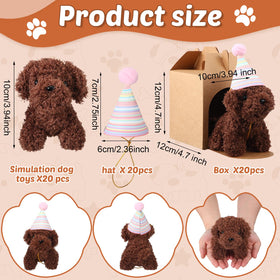 Motionchic birthday hats for plush dogs add cute party flair.
