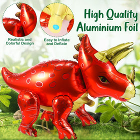 Motionchic dinosaur balloon 26x22 inch provides bold room accents and long-lasting display