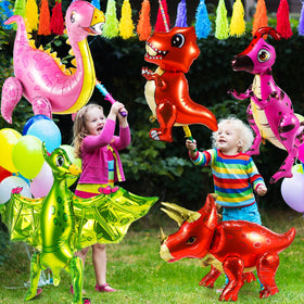 Motionchic dinosaur balloon 29x14 inch offers versatile shapes for ground decor and arches