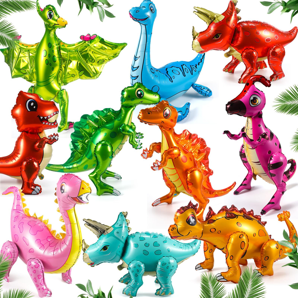 Motionchic dinosaur balloon 35x22 inch for standout party decor and photo ops