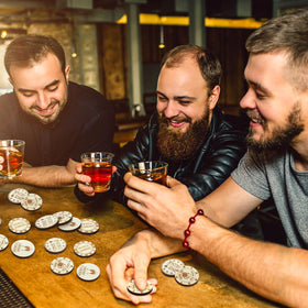 Motionchic laser-engraved tokens stay legible at busy gatherings