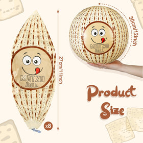 Motionchic Passover matzah ball 12in inflatable ideal for kids’ games and poolside fun.