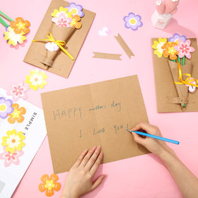 Motipuns greeting card kraft paper provides space for heartfelt notes and messages.