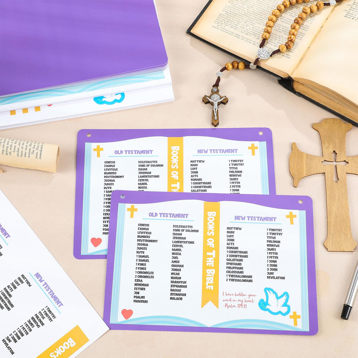 Motipuns assembled DIY Bible card kit ready for storytelling