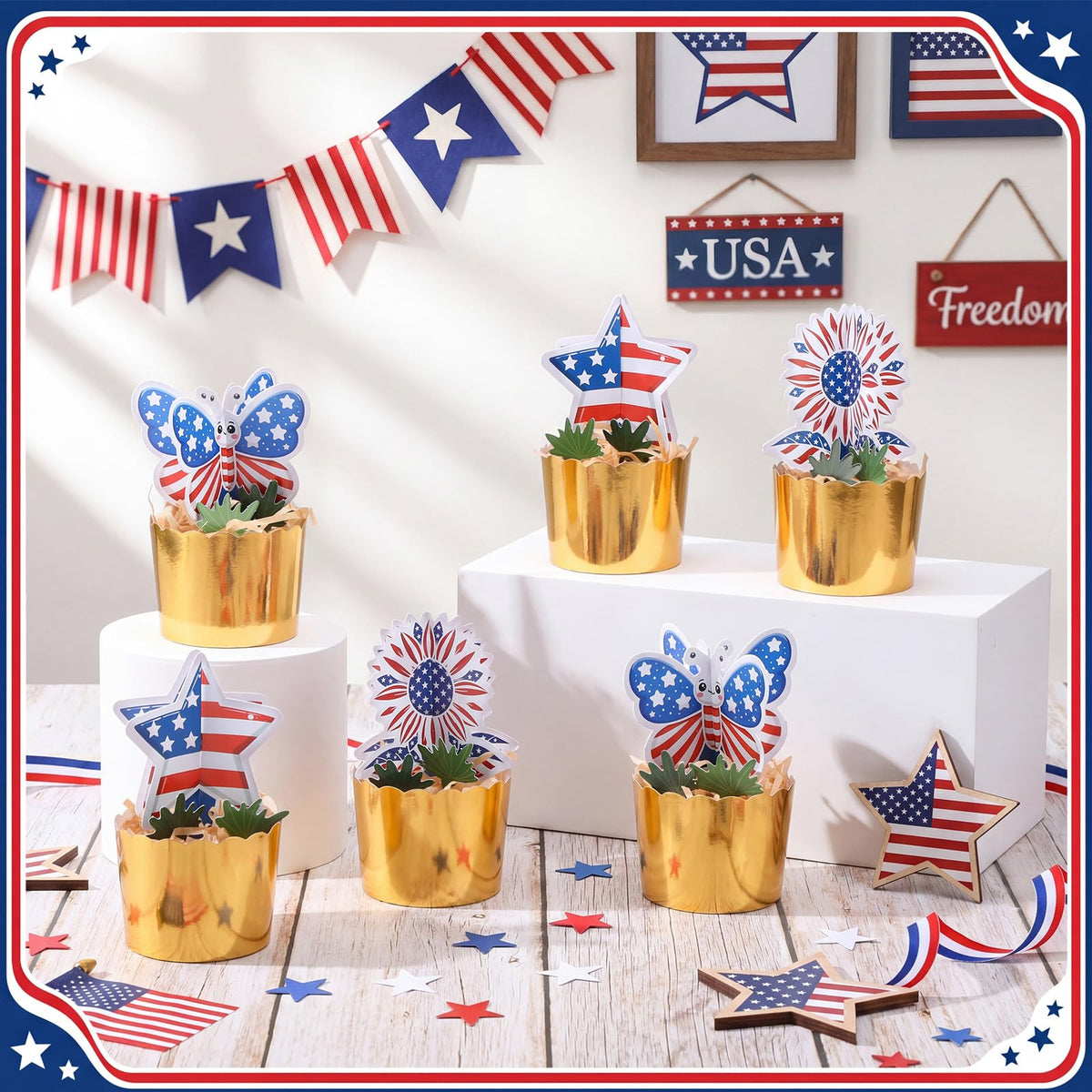 Motipuns plaid paper cups pack A adds rustic charm to DIY table decor and crafts