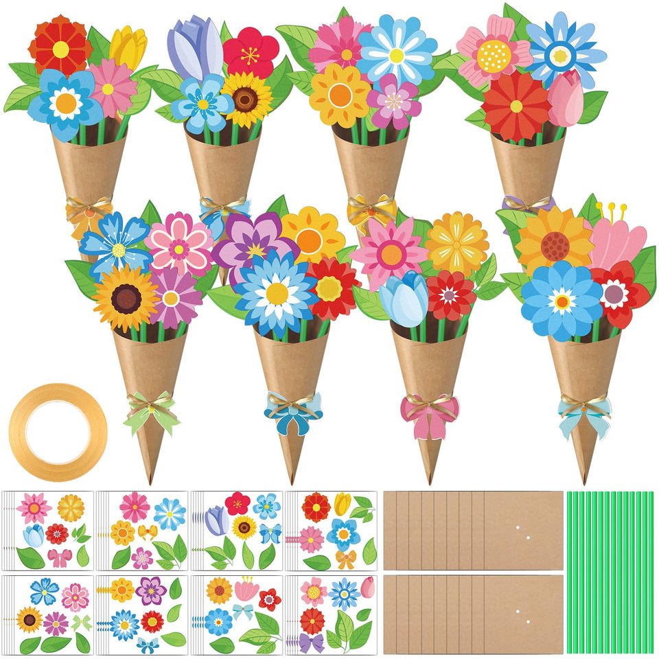 Motipuns spring bouquet kit assembled bouquet shows vibrant DIY gift option at home