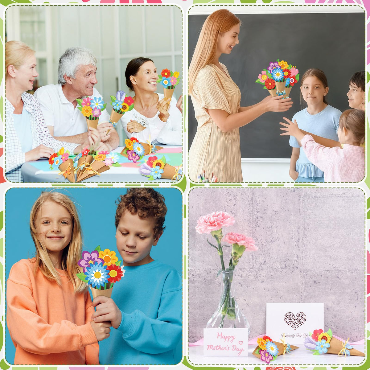 Motipuns spring bouquet kit gift-ready packaging suits teaching or celebration gifts