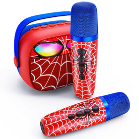 Motivekit Mini Karaoke Machine with cool theme design for kids' playtime and events.