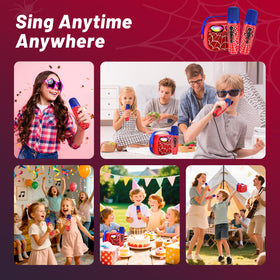 Motivekit Mini Karaoke Machine supports on-the-go fun for parties and travel.