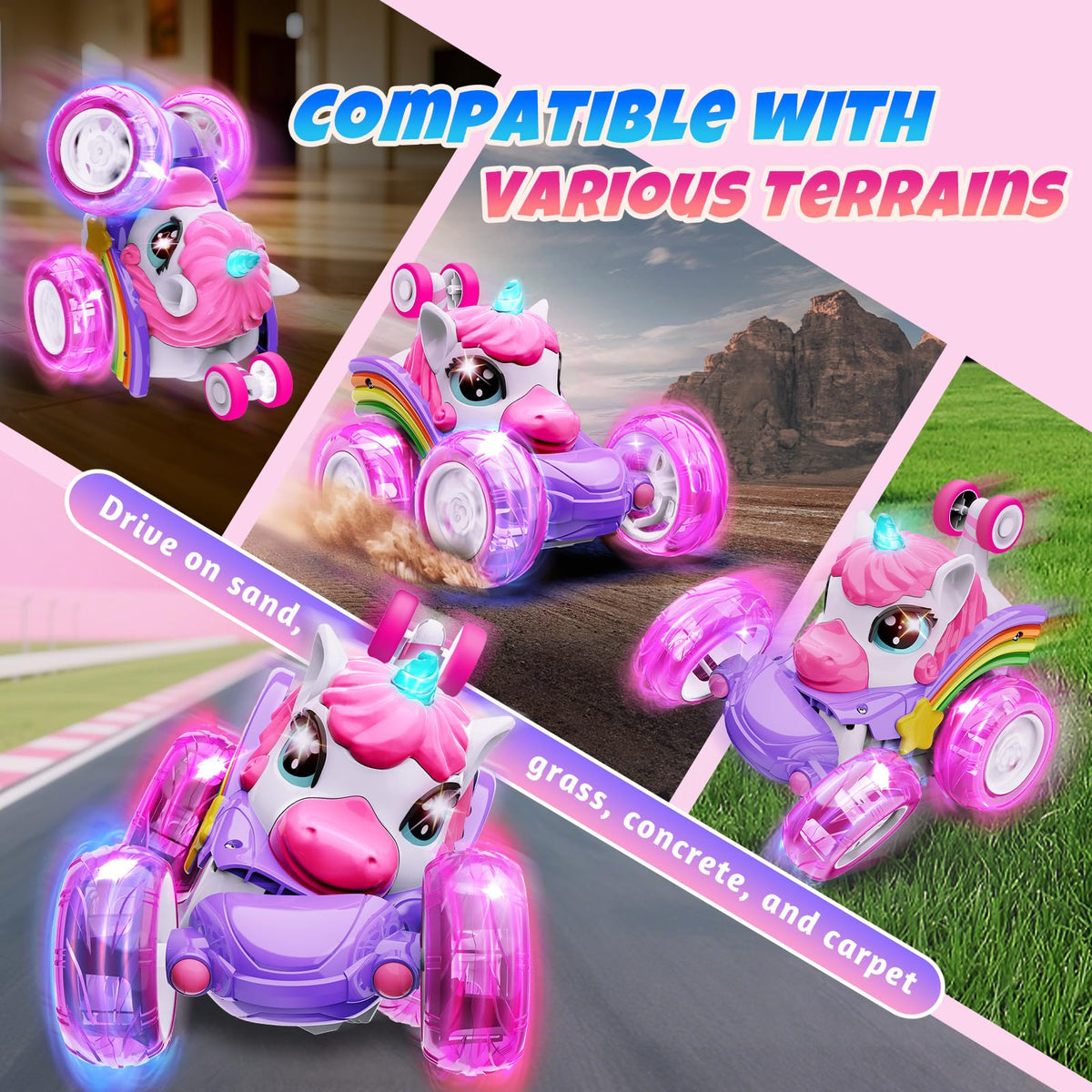 Motivekit Unicorn RC Car LED lighting for nighttime play
