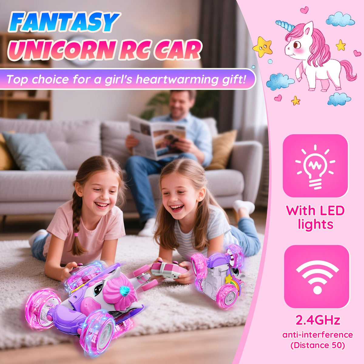 Motivekit Unicorn RC Car remote control for precise steering