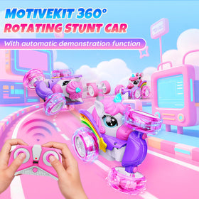 Motivekit Unicorn RC Car USB charging for easy power