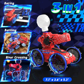 Motivekit waterproof RC car sprays water in pool and beach play
