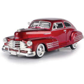 Motormax 1948 Chevy Aerosedan Fleetline doors open, ideal for display and collection