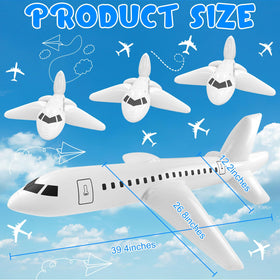 Mototo 8-piece inflatable airplane set, great for themed parties and DIY decorations.