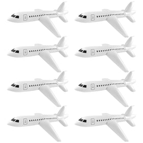 Mototo inflatable airplane 40-inch white, perfect for eye-catching pool party decor.