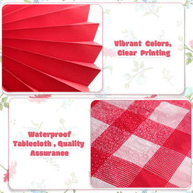 Moukeren paper fan flowers in red-white for wall and doorway accents