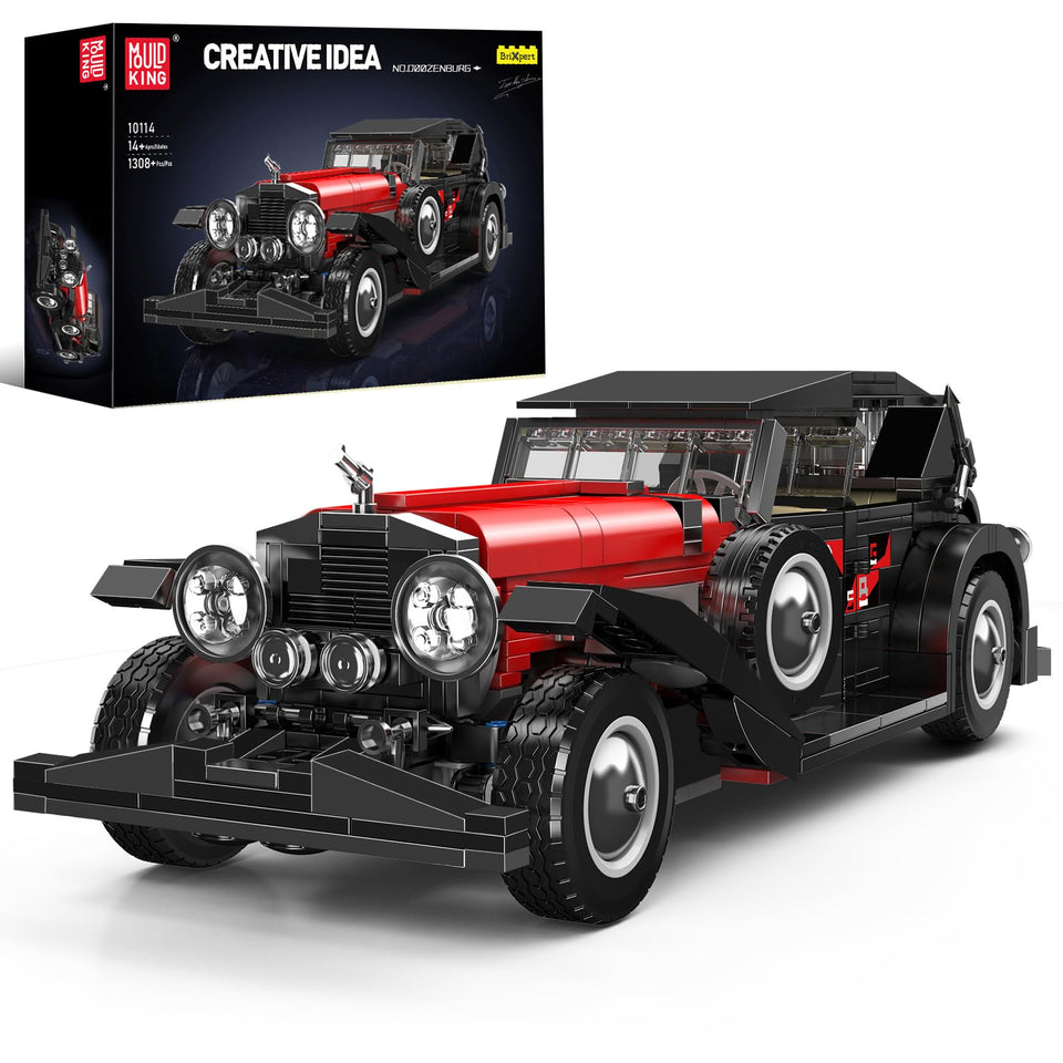 Mould King 10114 classic cars static assembly finished model for display