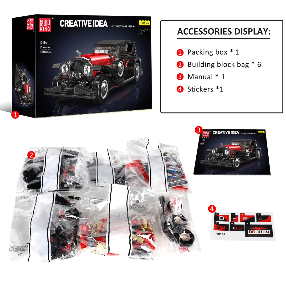 Mould King 10114 diorama display pose for collectors
