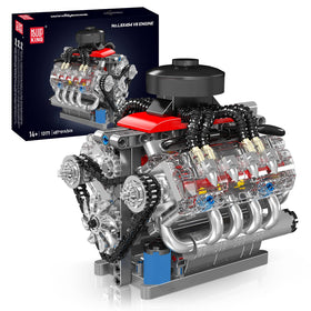 Mould King 10171 engine kit box with manual for assembly and exploration