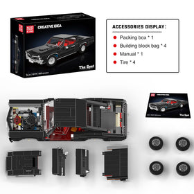 Mould King 10199 instruction booklet and components for assembly.