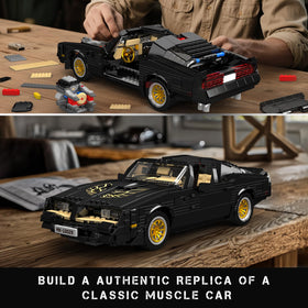 Mould King Classic Supercar display model ideal for shelves and desks.