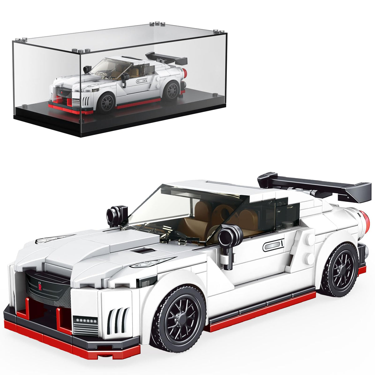 Mould King Speed Champion car model assembly for creative building sessions
