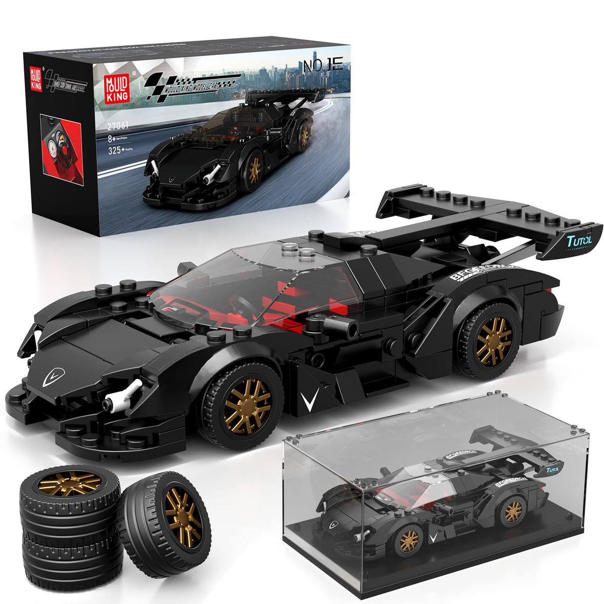 Mould King sports car model parts join for a rewarding build experience