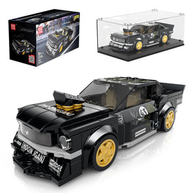 Mould King Super Car model assembled for display with realistic detailing.