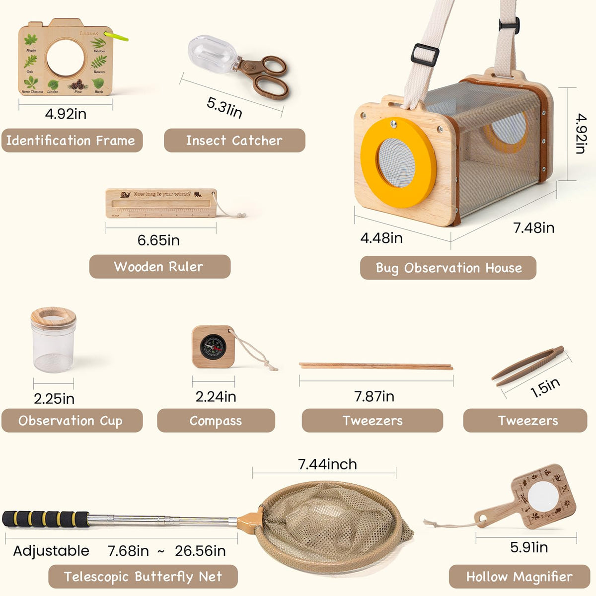 Mountova bug catcher kit magnifier reveals tiny details during nature play