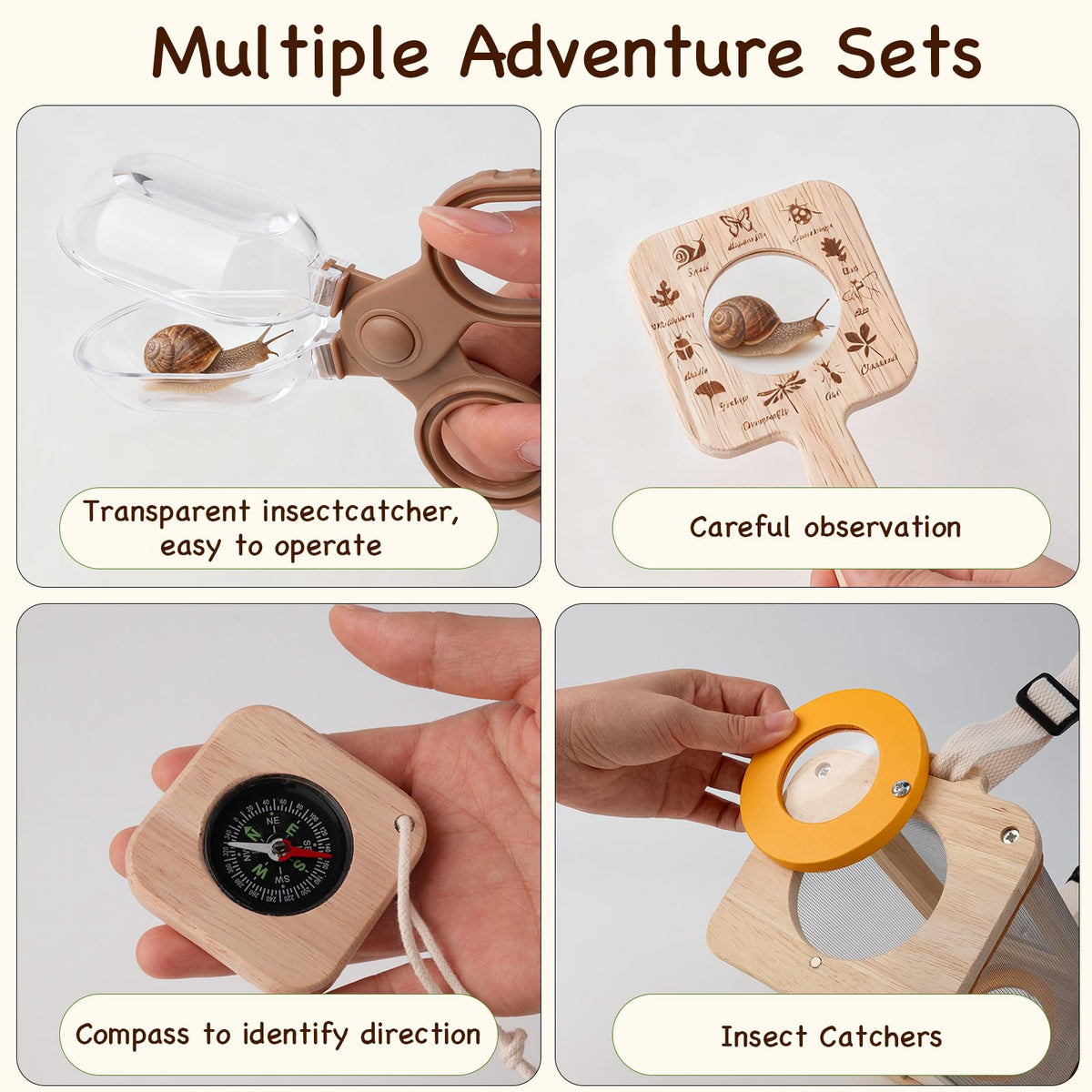 Mountova bug catcher kit tweezers enable gentle bug handling