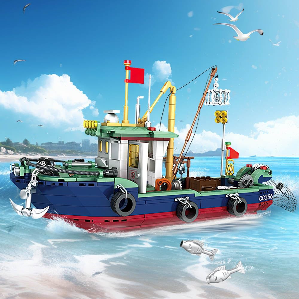 Mov Stone City Ocean fishing boat cabin interior detail for creative building