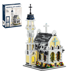 Mov Stone Medieval City Gothic Cathedral exterior with tall spires, ideal for display.