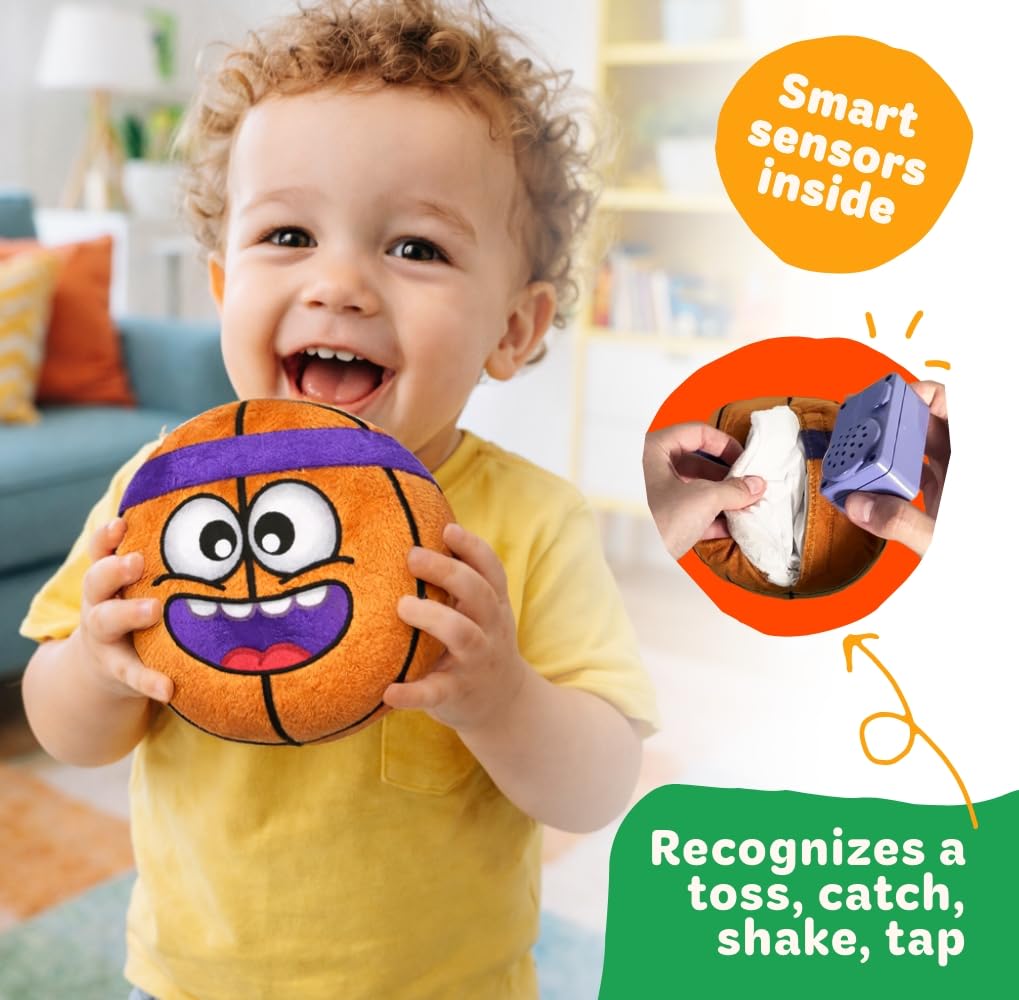 Move2Play includes batteries and adjustable volume for flexible play.