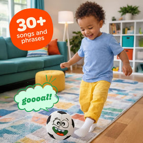 Children playing with Move2Play ball from the side highlights upbeat play.