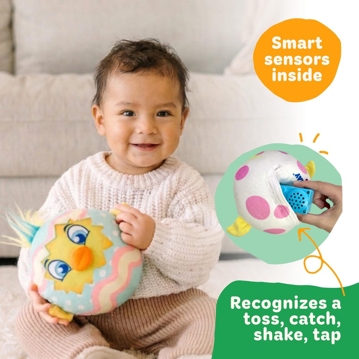 Move2Play Easter Egg Toss setup suitable for indoor and outdoor play.